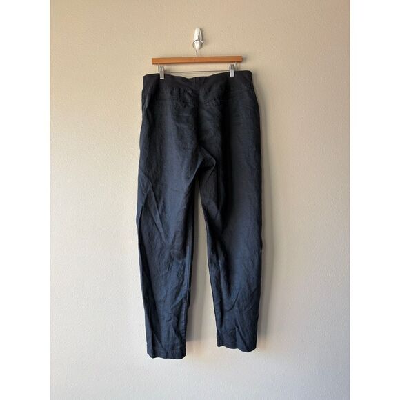 soft surroundings charcoal wide leg cargo pants - Picture 2 of 8